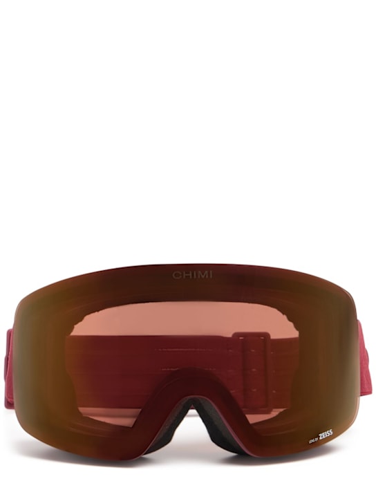 Chimi: 01 Burgundy ski goggles - women_0 | Luisa Via Roma