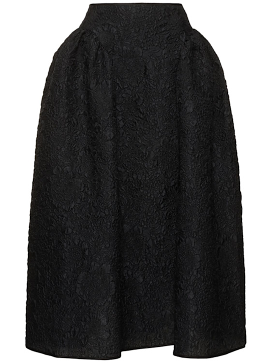 Cecilie Bahnsen: Fabiola borage cloqué midi skirt - women_0 | Luisa Via Roma