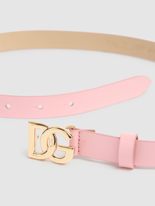 Dolce&Gabbana: パテントレザーベルト - kids-girls_1 | Luisa Via Roma