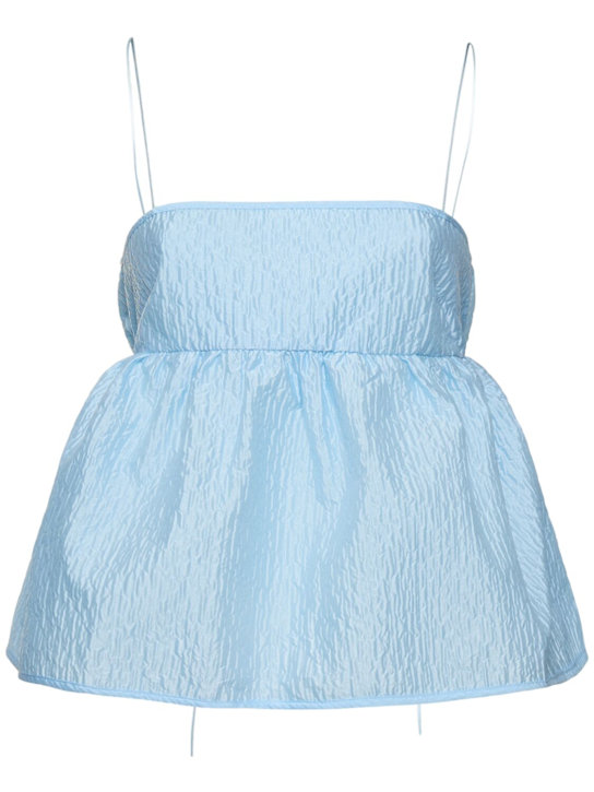 Cecilie Bahnsen: Selena stria matelassé top - women_0 | Luisa Via Roma