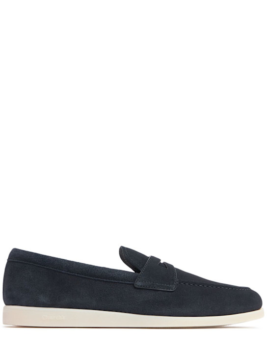 Church's: Saddle suede loafers - men_0 | Luisa Via Roma