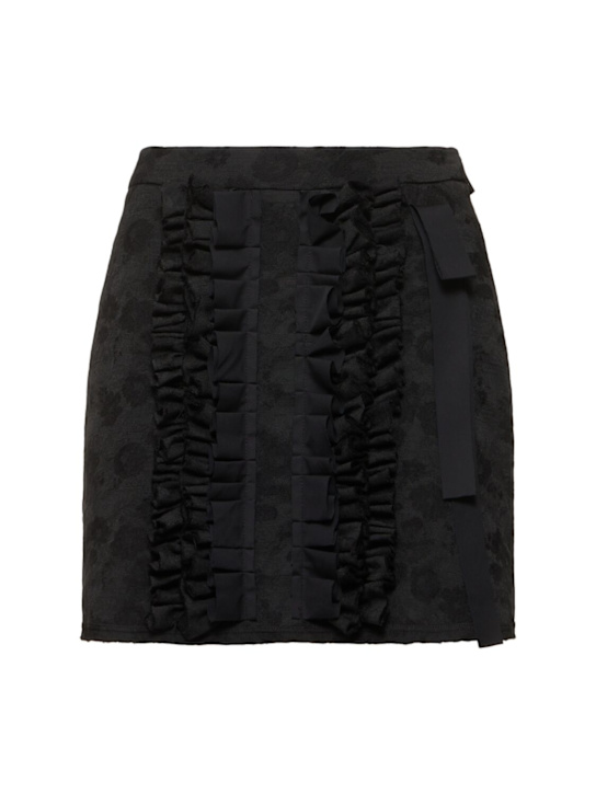 Ruffled mini skirt