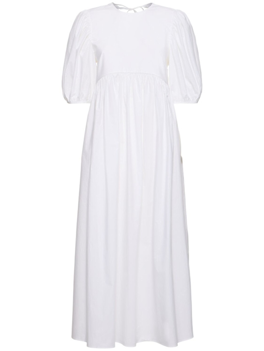 Cecilie Bahnsen: Ailey cotton poplin midi dress - women_0 | Luisa Via Roma