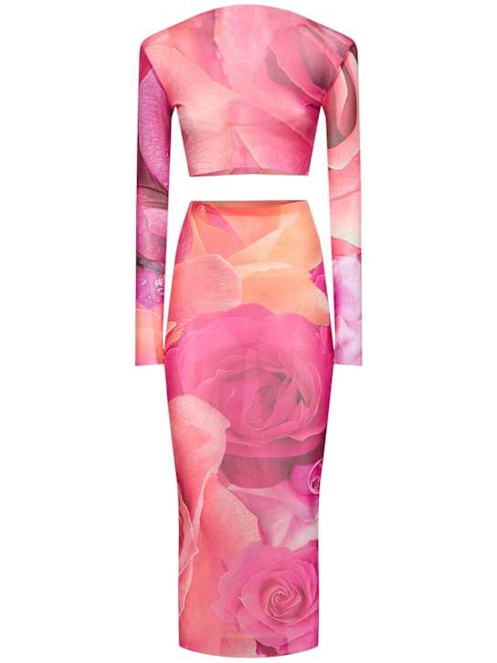 Garden Rose stretch tulle top & skirt - Thumbnail 1
