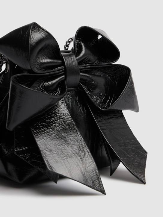 Jimmy Choo: Micro Bon Bon top handle bag - Black/Silver - women_4 | Luisa Via Roma