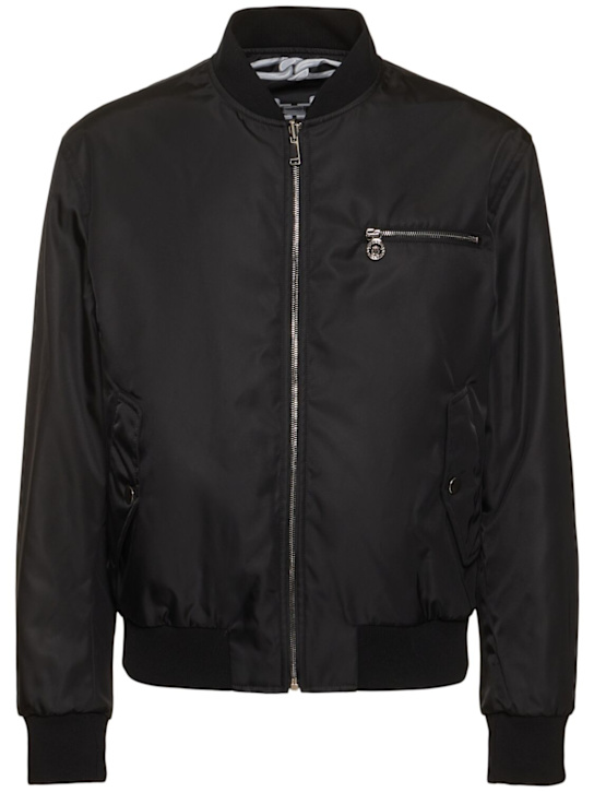 Versace: Reversible chain print jacket - Black/Silver - men_6 | Luisa Via Roma