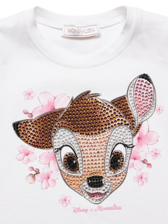 Monnalisa: T-shirt in jersey con stampa - kids-girls_1 | Luisa Via Roma