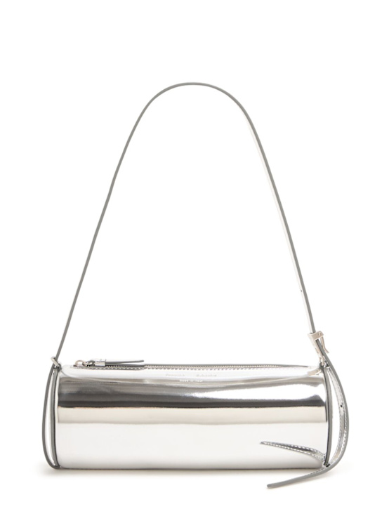 Proenza Schouler: Silo metallic top handle bag - Silver - women_0 | Luisa Via Roma