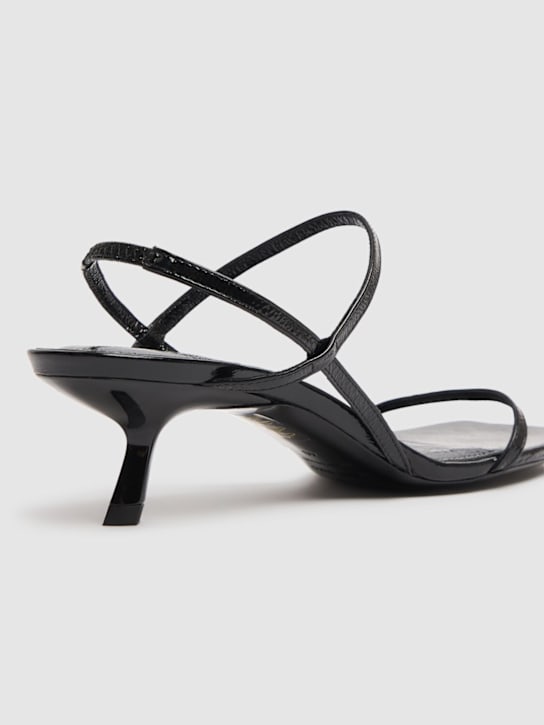 ANINE BING: 50mm Hilda leather sandals - Black - women_3 | Luisa Via Roma