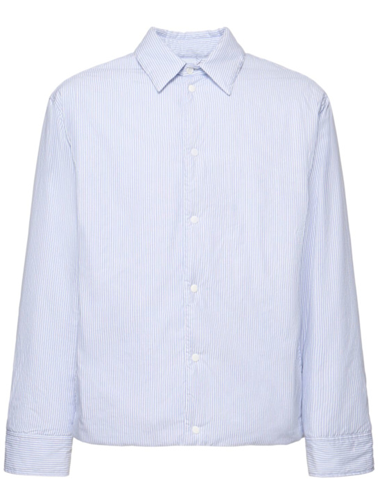 ASPESI: Padded striped shirt - men_0 | Luisa Via Roma