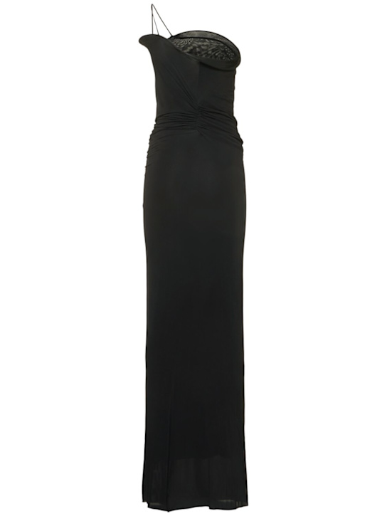 Christopher Esber: Wave coiled jersey long dress - women_3 | Luisa Via Roma