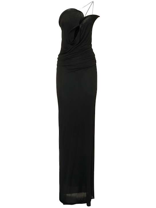Christopher Esber: Wave coiled jersey long dress - women_0 | Luisa Via Roma