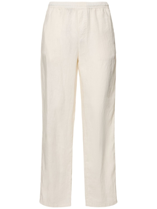 ASPESI: Garment-dyed lightweight linen pants - men_0 | Luisa Via Roma