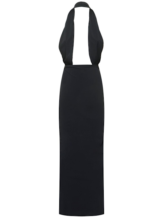 Christopher Esber: Vestito lungo Orbit in lycra - Nero - women_3 | Luisa Via Roma
