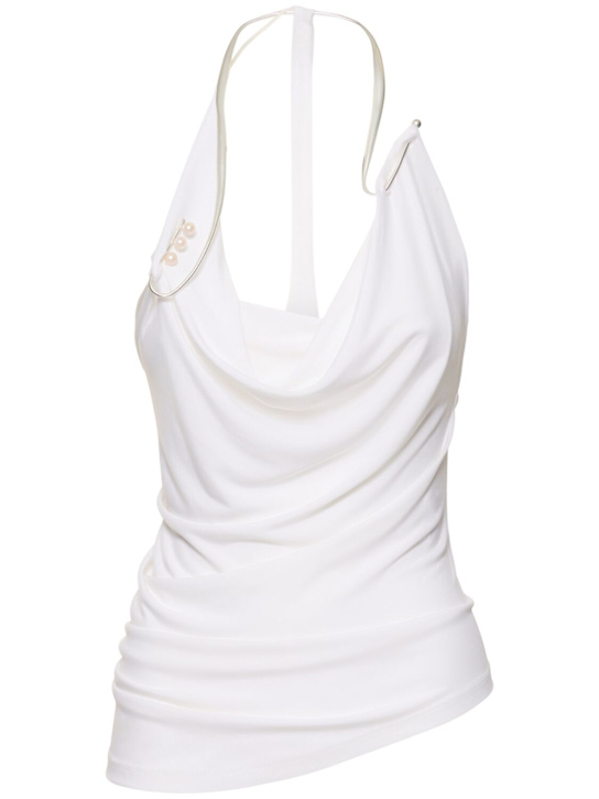 Christopher Esber: Levitate draped jersey cami top - women_0 | Luisa Via Roma
