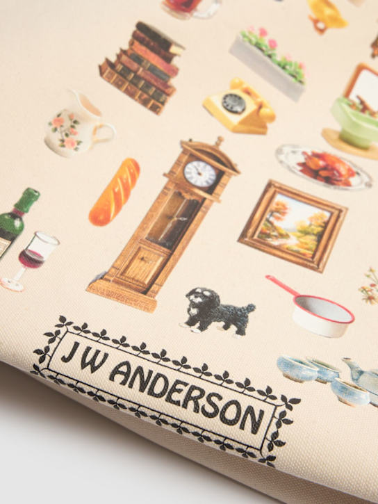 JW Anderson: Canvas tote - Natural - men_4 | Luisa Via Roma