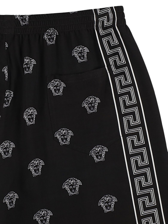 Versace: Printed viscose shorts - kids-boys_1 | Luisa Via Roma