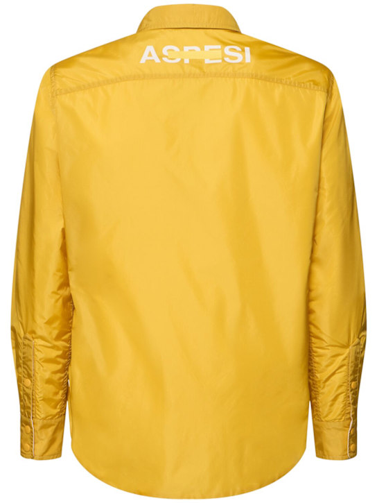 ASPESI: Reversible shirt - Senape Mustard - men_4 | Luisa Via Roma