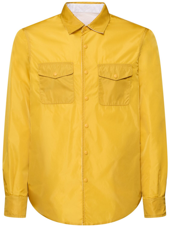 ASPESI: Reversible shirt - Senape Mustard - men_0 | Luisa Via Roma