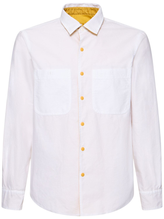 ASPESI: Reversible shirt - Senape Mustard - men_6 | Luisa Via Roma