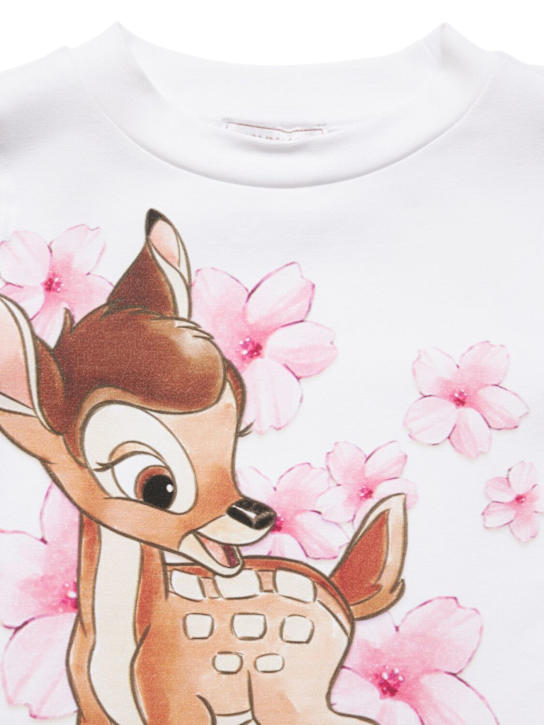 Monnalisa: Felpa in misto cotone - Bianco - kids-girls_1 | Luisa Via Roma