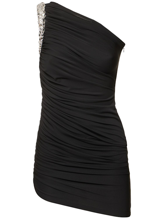 Embellished crepe jersey mini dress - Thumbnail 1