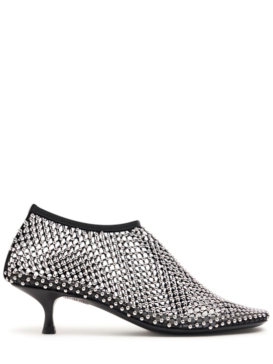 Christopher Esber: 50mm Minette mesh & micro stud heels - women_0 | Luisa Via Roma