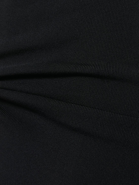 Christopher Esber: Levitate rib knit long dress - Black - women_4 | Luisa Via Roma
