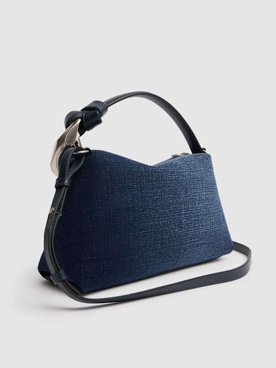 JW Anderson: Corner denim shoulder bag - Blue - women_5 | Luisa Via Roma