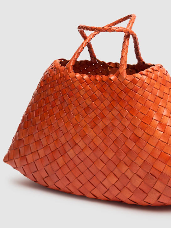 Dragon Diffusion: Small Santa Croce leather shoulder bag - Orange - women_3 | Luisa Via Roma