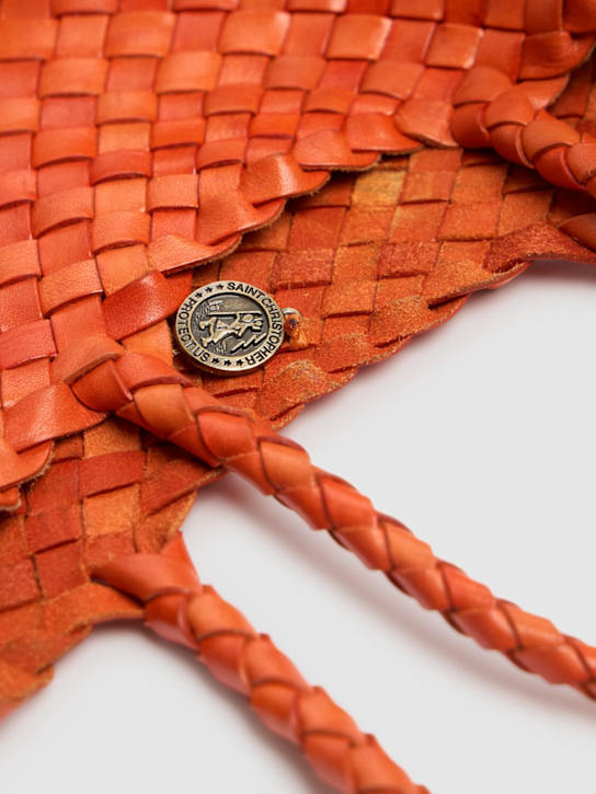 Dragon Diffusion: Small Santa Croce leather shoulder bag - Orange - women_2 | Luisa Via Roma