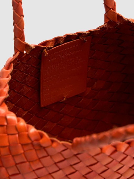 Dragon Diffusion: Small Santa Croce leather shoulder bag - Orange - women_4 | Luisa Via Roma