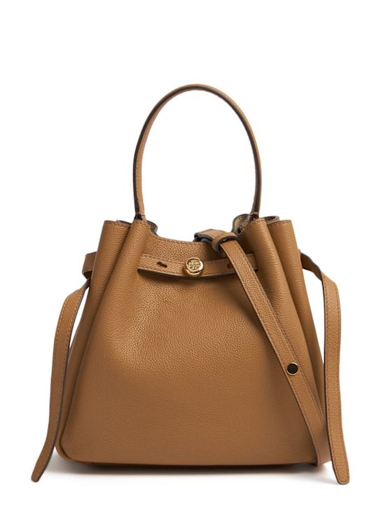 Tory Burch: Romy pebbled leather bucket bag - women_0 | Luisa Via Roma