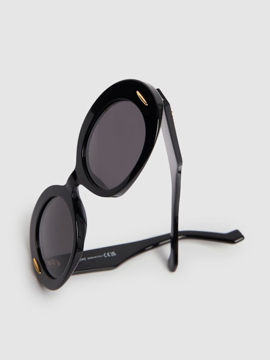 Loewe: Anagram圆形太阳镜 - 亮黑色 - women_2 | Luisa Via Roma