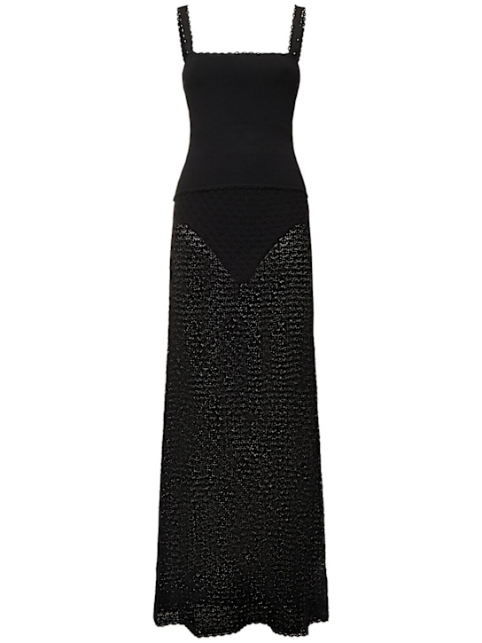 POSSE: Romy knitted viscose set - Black - women_0 | Luisa Via Roma