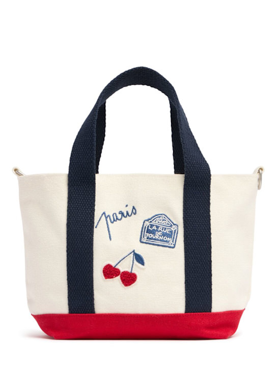 Bonpoint: プリント入りコットンショルダーバッグ - kids-girls_0 | Luisa Via Roma