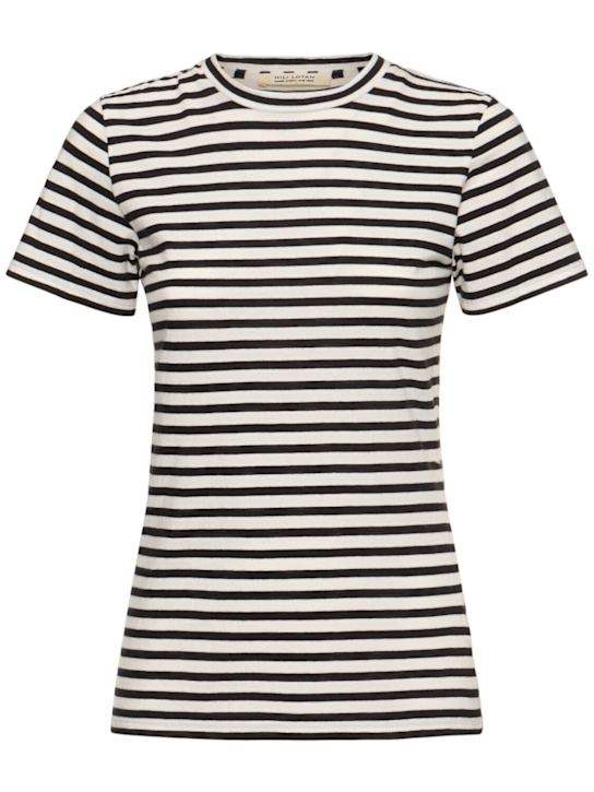 Nili Lotan: Mariella striped crewneck t-shirt - women_0 | Luisa Via Roma