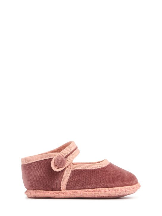 Vibi Venezia: Mary Jane in velluto - Rosa - kids-girls_0 | Luisa Via Roma