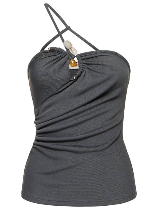 Concave stone compact rib cami top - Thumbnail 1