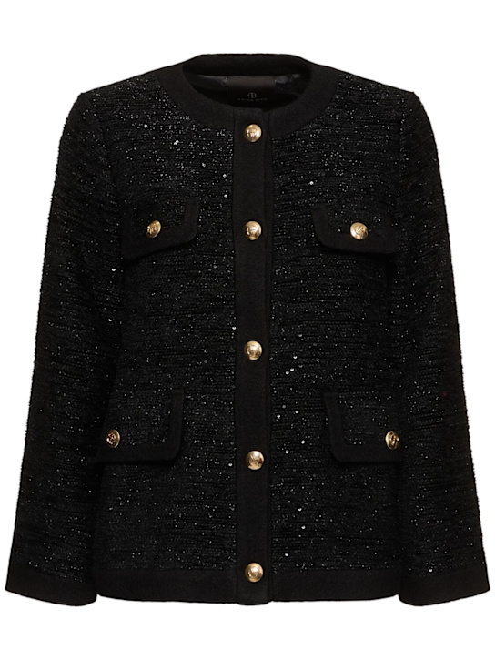 ANINE BING: Lydia collarless blazer - women_0 | Luisa Via Roma