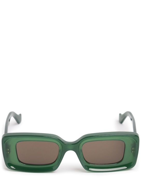 Loewe: Anagram squared sunglasses - Light Green - men_0 | Luisa Via Roma