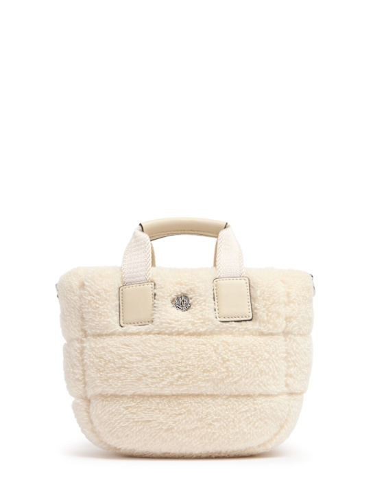 Moncler: Teddy capsule Caradoc mini tote bag - women_0 | Luisa Via Roma