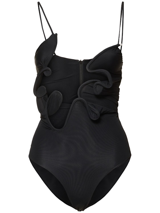 Christopher Esber: Molded Venus sheer jersey bodysuit - Black - women_0 | Luisa Via Roma