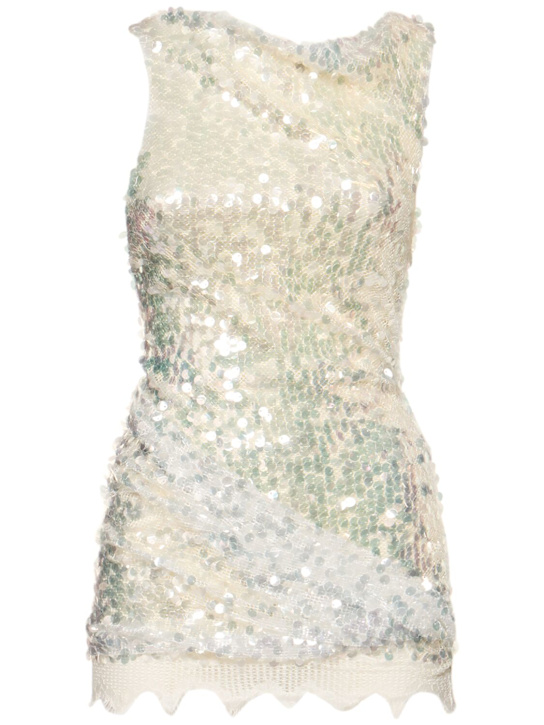 Christopher Esber: Opaline sequined mini dress - women_0 | Luisa Via Roma