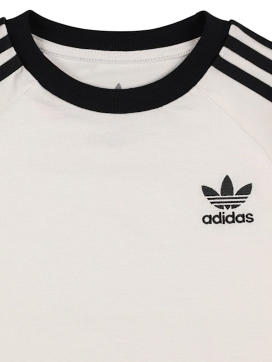 adidas Originals: Camiseta de jersey de algodón con logo - kids-girls_1 | Luisa Via Roma