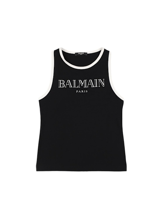 Balmain: ジャージータンクトップ - kids-girls_0 | Luisa Via Roma