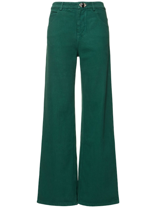 Christopher Esber: Calibre high rise denim wide jeans - women_0 | Luisa Via Roma