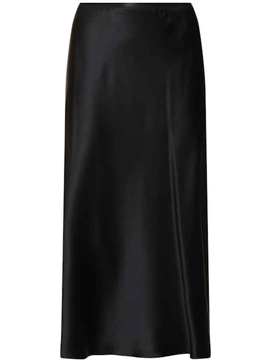 Carnet silk satin midi skirt - Thumbnail 1