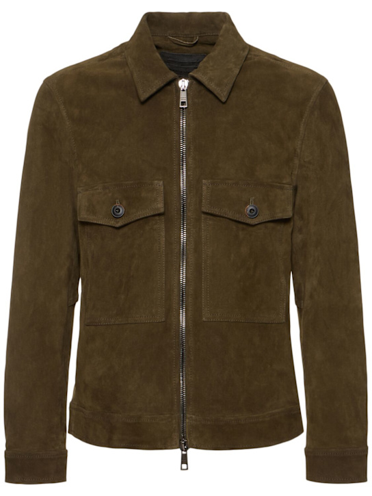 Giorgio Brato: レザージップジャケット - men_0 | Luisa Via Roma