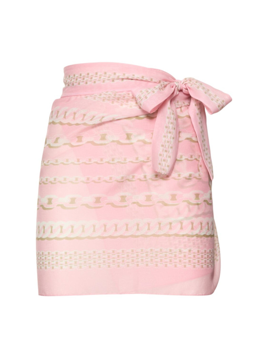 Versace: Foulard print silk voile sarong - women_0 | Luisa Via Roma